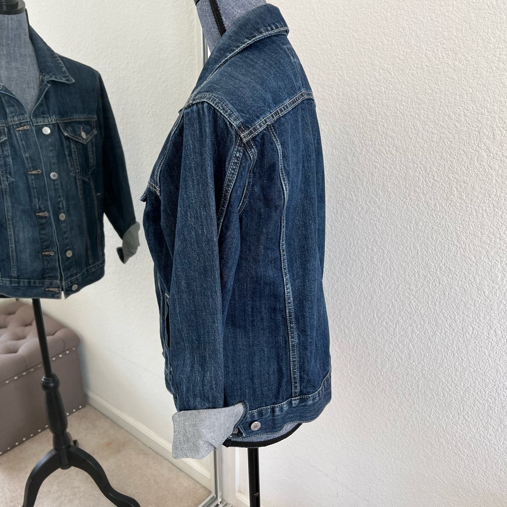 NWOT Lucky Brand Denim Trucker Jacket - Picture 2 of 4